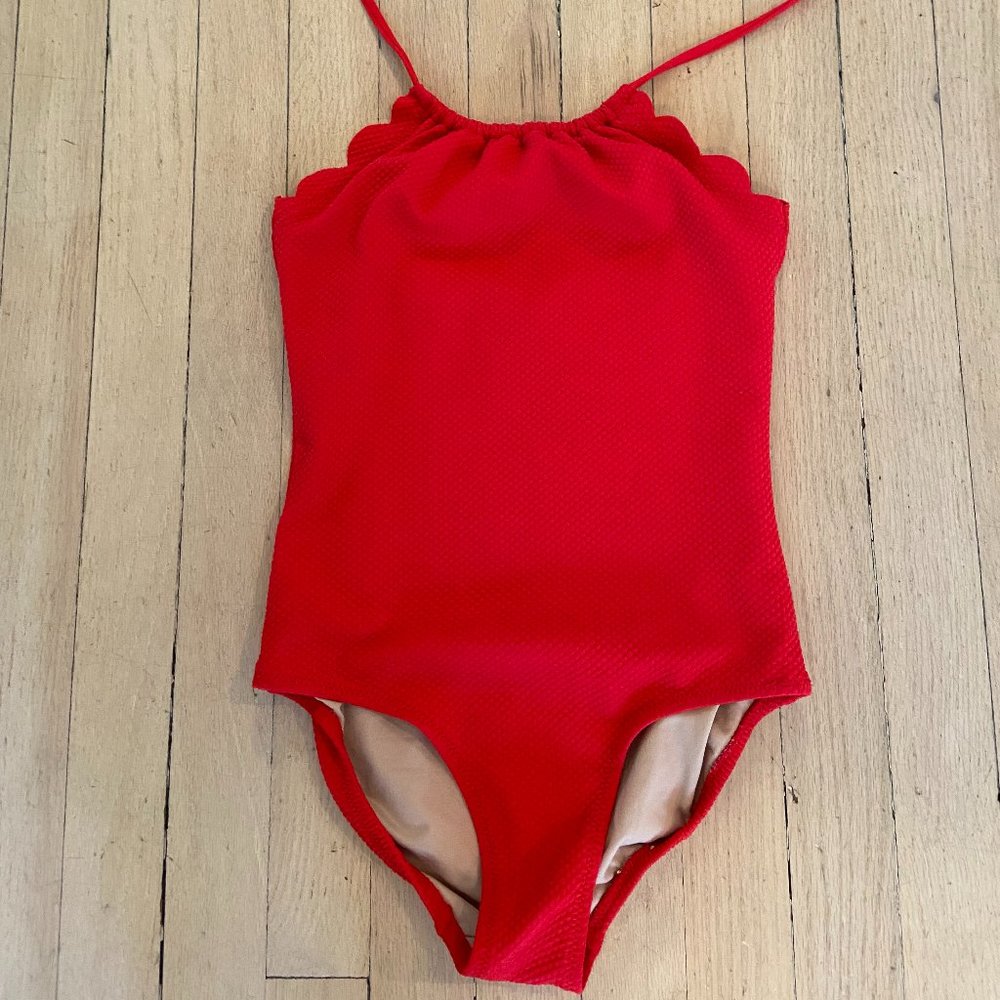 Girls old navy red one piece bathing suit